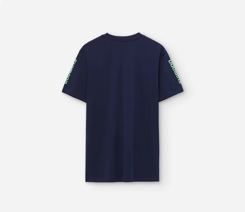 Orbea OFT Fox Navy Kurzarm-T-Shirt Unisex Marineblau