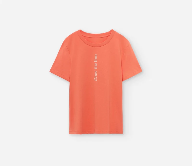 Orbea Draw The Line Orange Kurzarm-T-Shirt Damen Orange