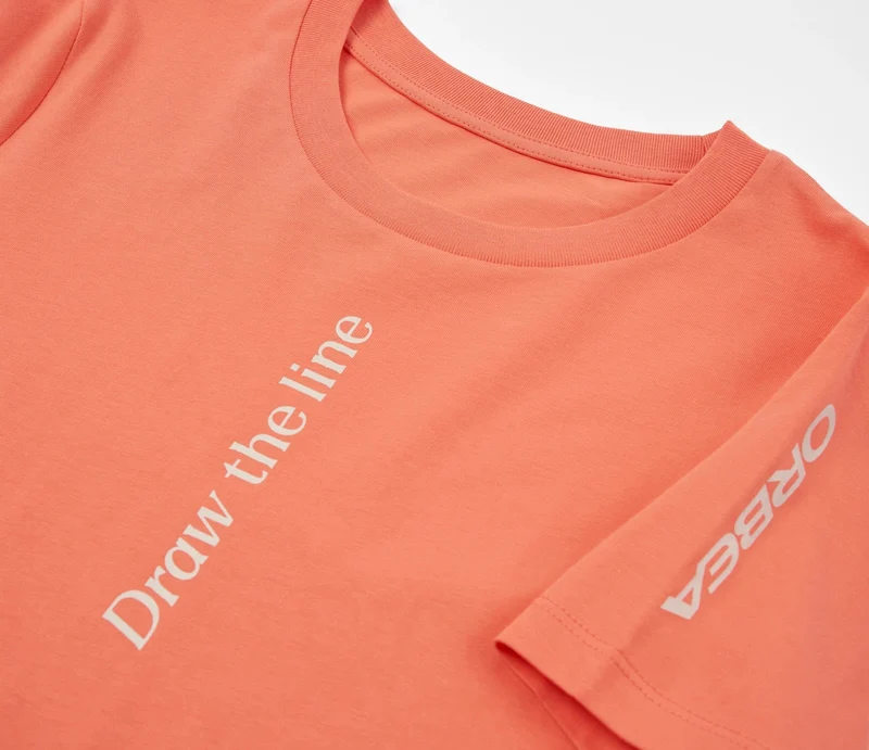 Orbea Draw The Line Orange Kurzarm-T-Shirt Damen Orange