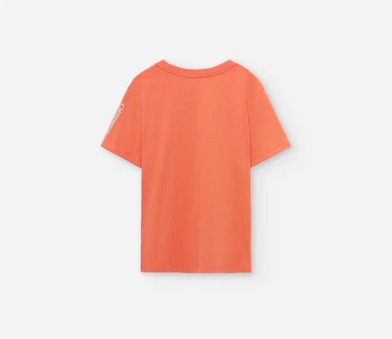 Orbea Draw The Line Orange Kurzarm-T-Shirt Damen Orange