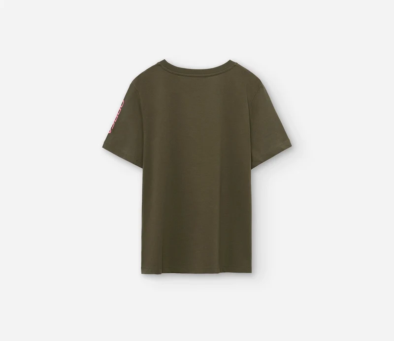 Orbea Draw The Line Khaki Kurzarm-T-Shirt Damen Khaki