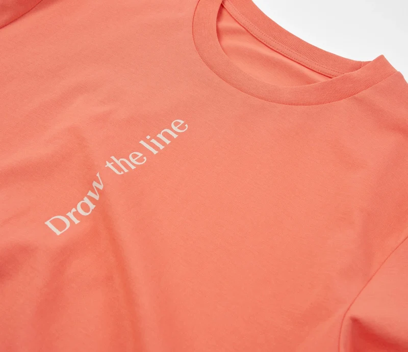 Orbea Draw The Line Orange Kurzarm-T-Shirt Unisex Orange