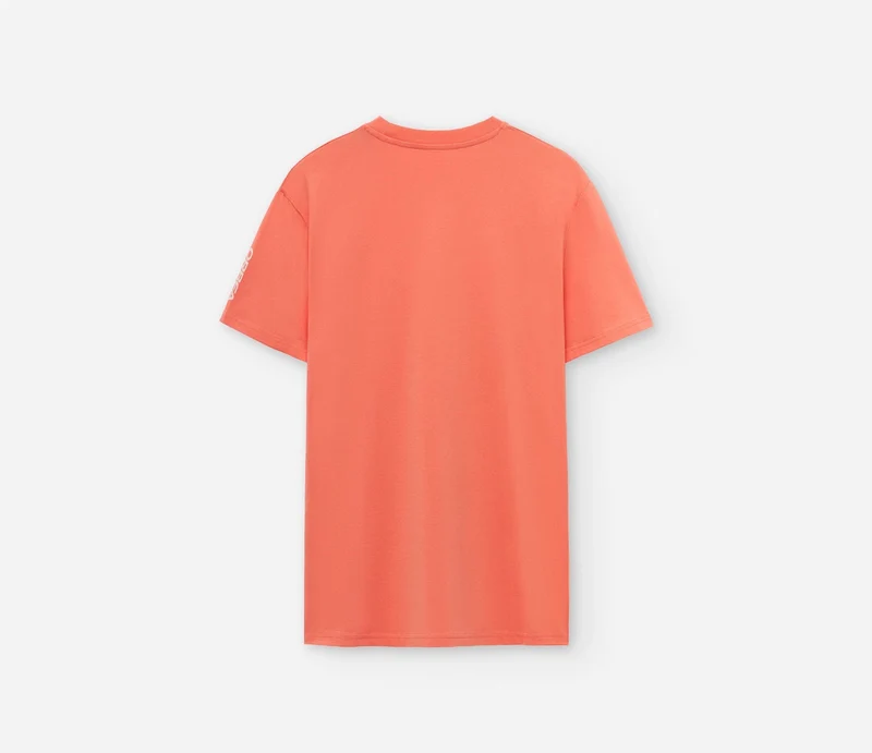 Orbea Draw The Line Orange Kurzarm-T-Shirt Unisex Orange