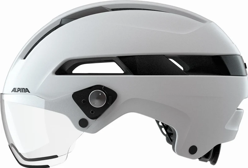 Alpina Soho Visor Helm white matt