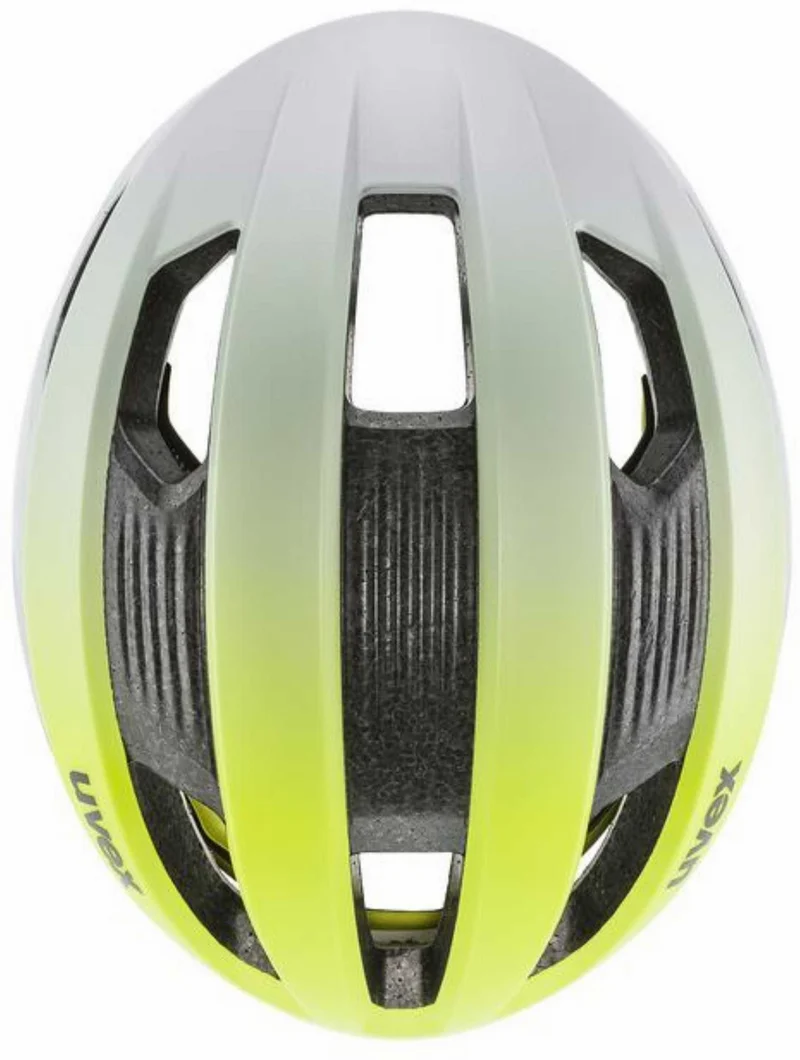 B-Ware - Uvex Rise CC Tocsen Rennrad-Helm neon yellow - silver matt (Gebrauchtware)