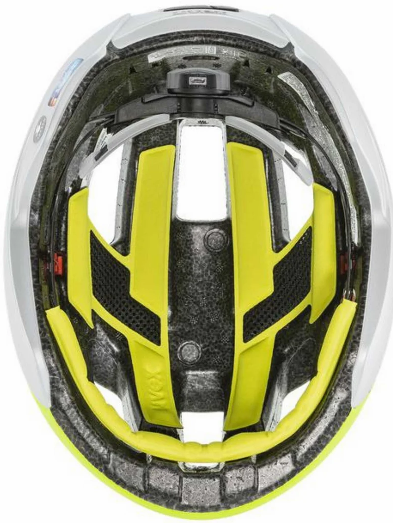 B-Ware - Uvex Rise CC Tocsen Rennrad-Helm neon yellow - silver matt (Gebrauchtware)