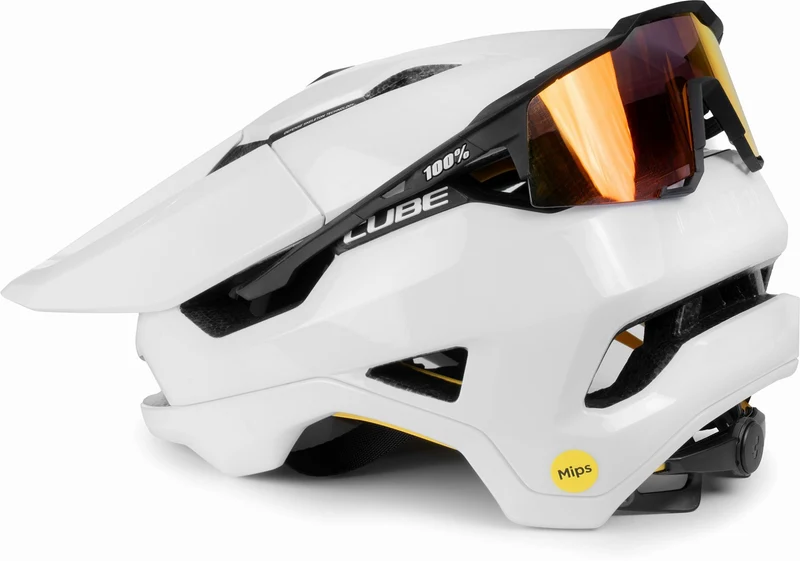 B-Ware - Cube Trooper Mips MTB-Helm white (Gebrauchtware)