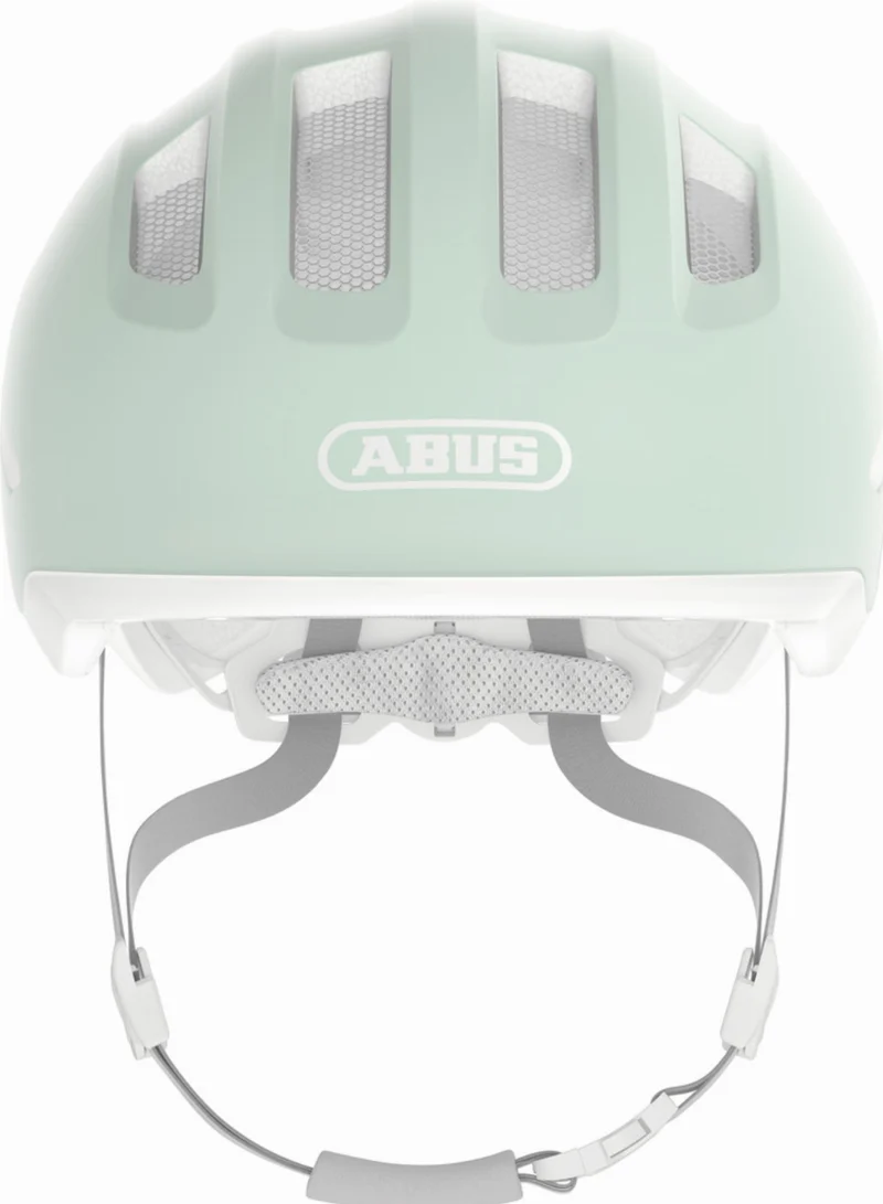 B-Ware - Abus Smiley 3.0 Ace LED Kinder-Helm pure mint (Gebrauchtware)