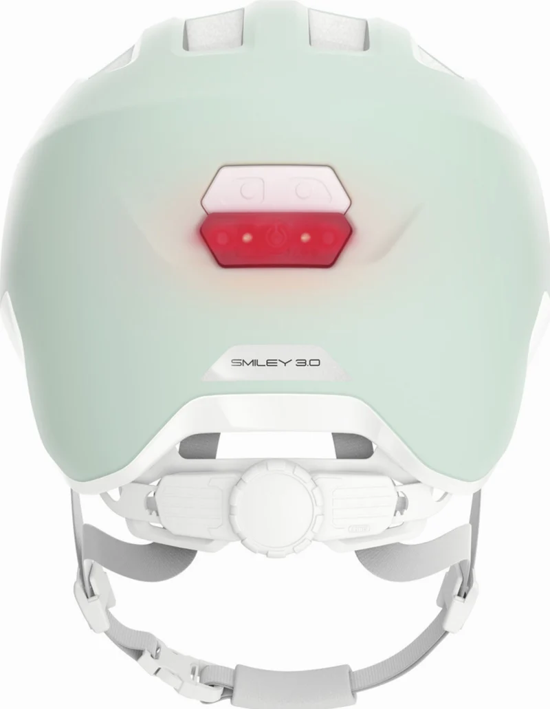 B-Ware - Abus Smiley 3.0 Ace LED Kinder-Helm pure mint (Gebrauchtware)