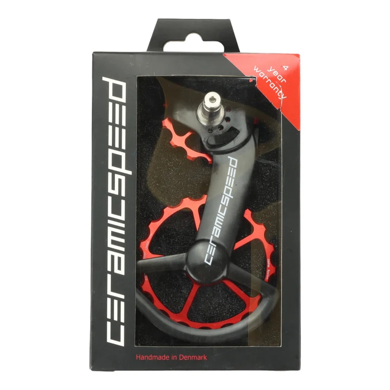 CeramicSpeed OSPW Schaltwerkkäfig für Shimano Dura Ace / Ultegra rot
