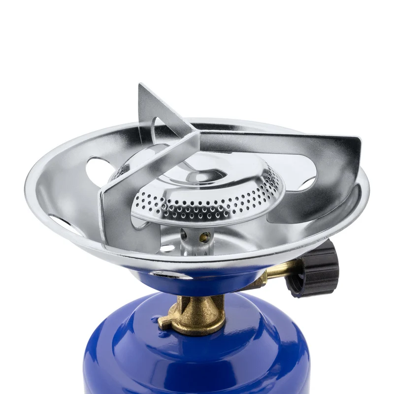 Campingkocher Metall blau