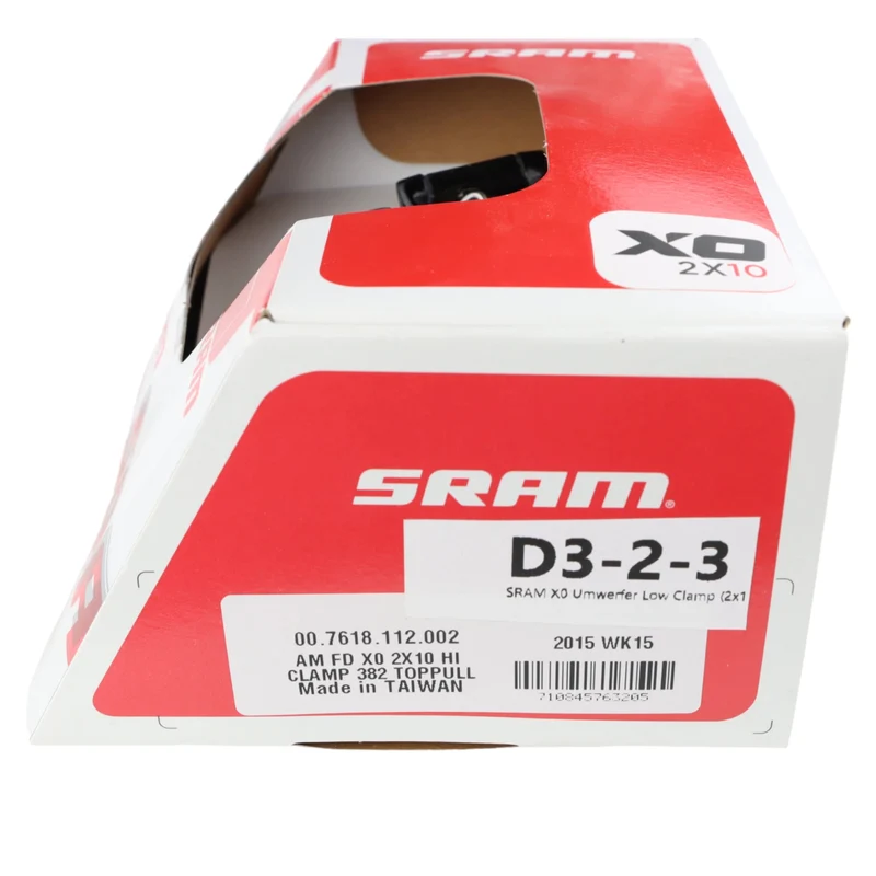 SRAM X0 Umwerfer 2x10-fach | High Clamp 38,2 mm | Top Pull | schwarz