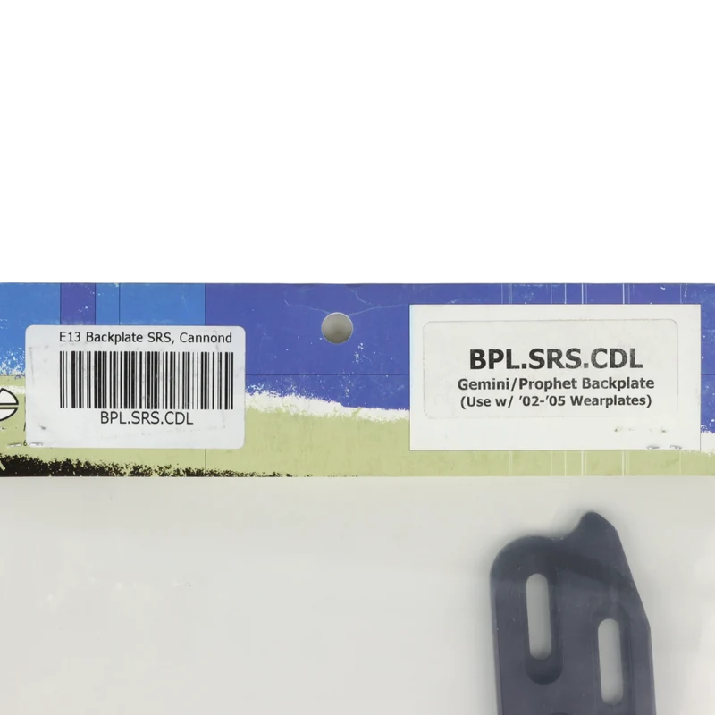 E Thirteen Backplate SRS Cannond schwarz