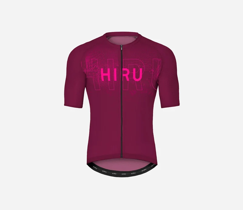 Hiru Core Kurzarmtrikot Herren Granatrot