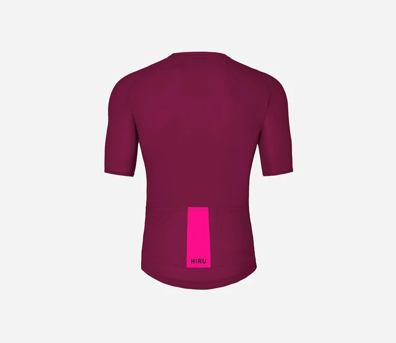 Hiru Core Kurzarmtrikot Herren Granatrot