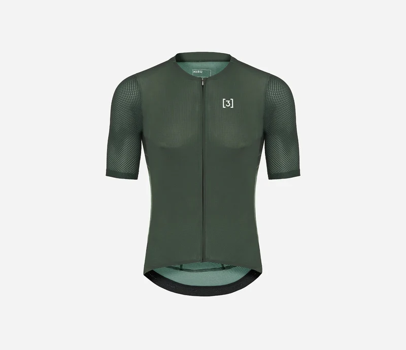 Hiru Lab Race Kurzarmtrikot Herren Grün