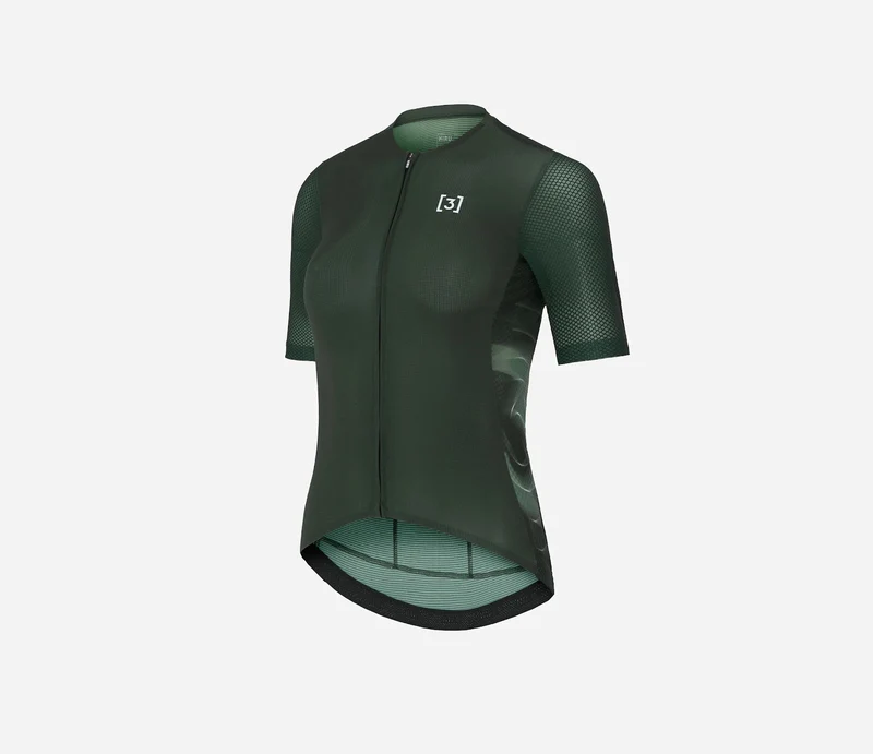 Hiru Lab Race Kurzarmtrikot Damen Grün