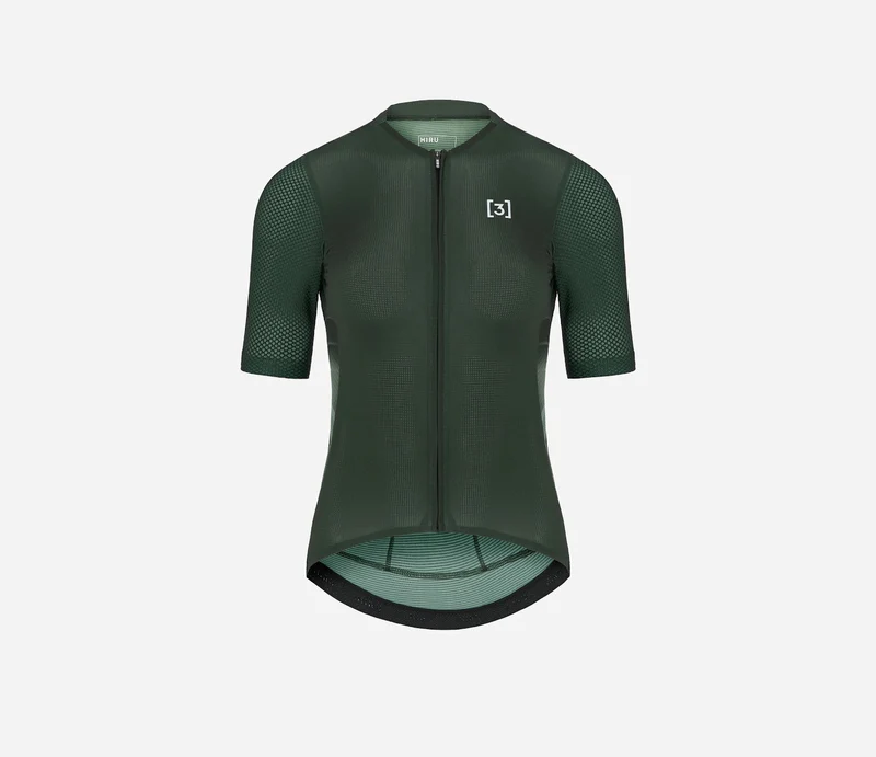 Hiru Lab Race Kurzarmtrikot Damen Grün