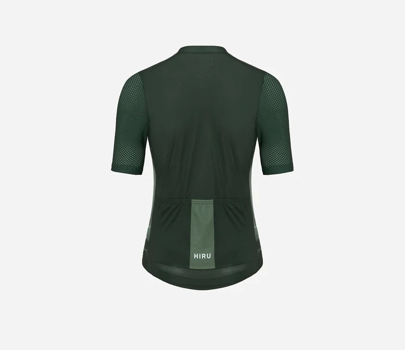 Hiru Lab Race Kurzarmtrikot Damen Grün