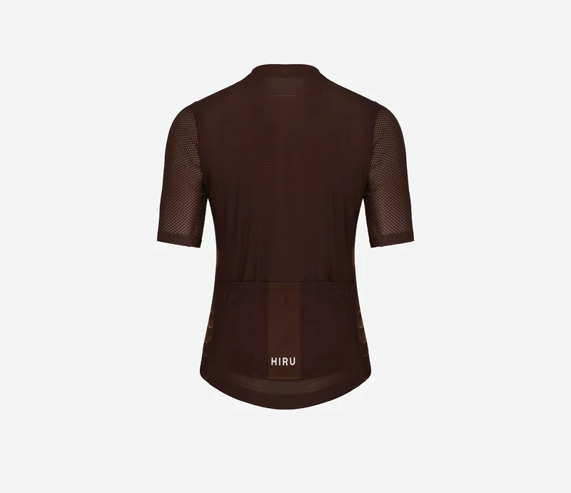 Hiru Lab Race Kurzarmtrikot Damen Schokolade