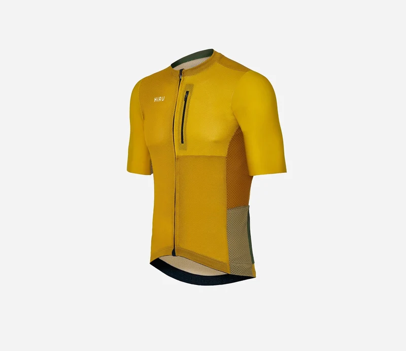 Hiru Advanced Cargo Kurzarmtrikot Herren Senfgelb