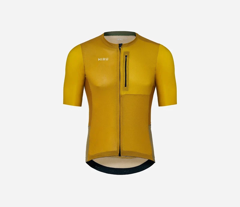 Hiru Advanced Cargo Kurzarmtrikot Herren Senfgelb