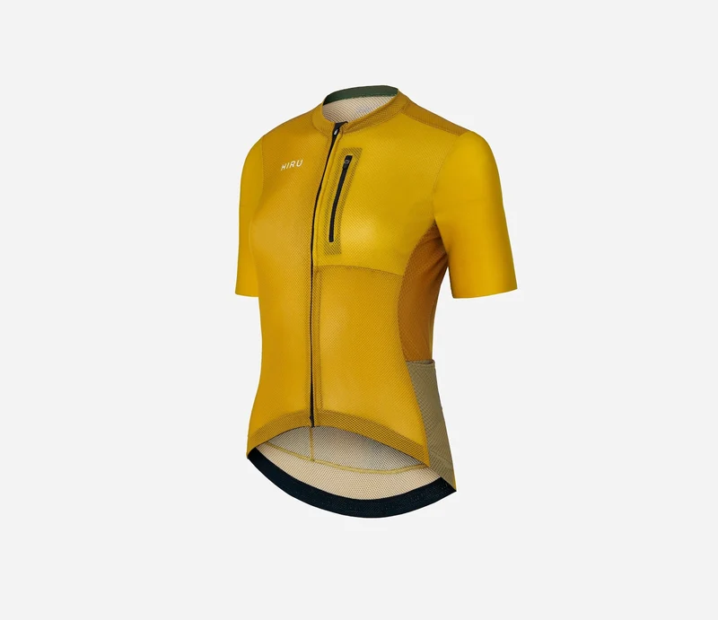 Hiru Advanced Cargo Kurzarmtrikot Damen Senfgelb