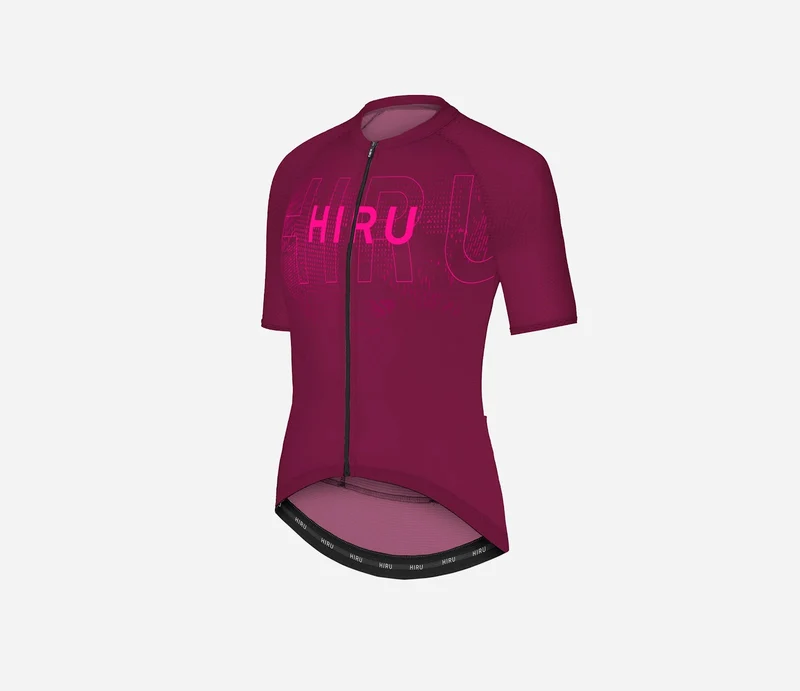 Hiru Core Kurzarmtrikot Damen Granatrot