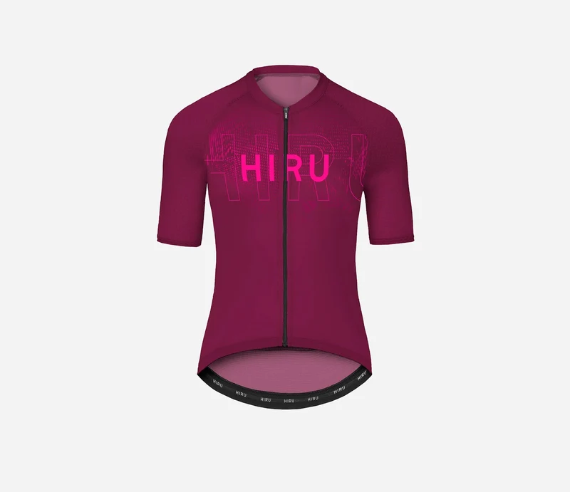 Hiru Core Kurzarmtrikot Damen Granatrot