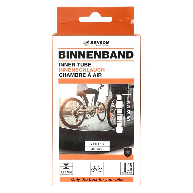 Fahrradschlauch 28 x 1-1/2 Butyl PAK-frei
