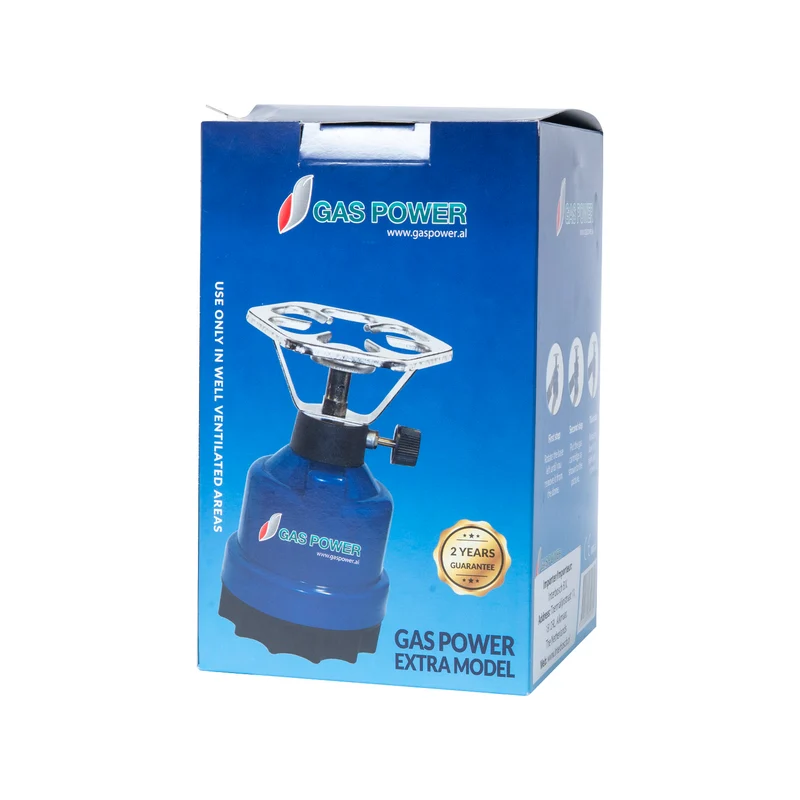 Gaspower Campingkocher blau