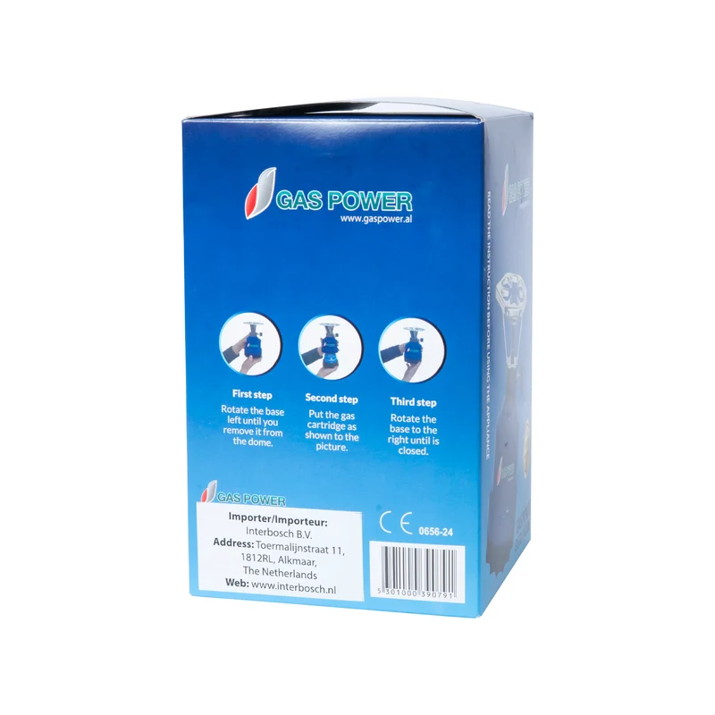 Gaspower Campingkocher blau