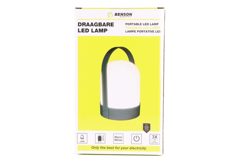 Tragbare LED-Lampe ø 13 x 22 cm – Maße ø 13 x 22 cm, 70 Lumen, 22 cm