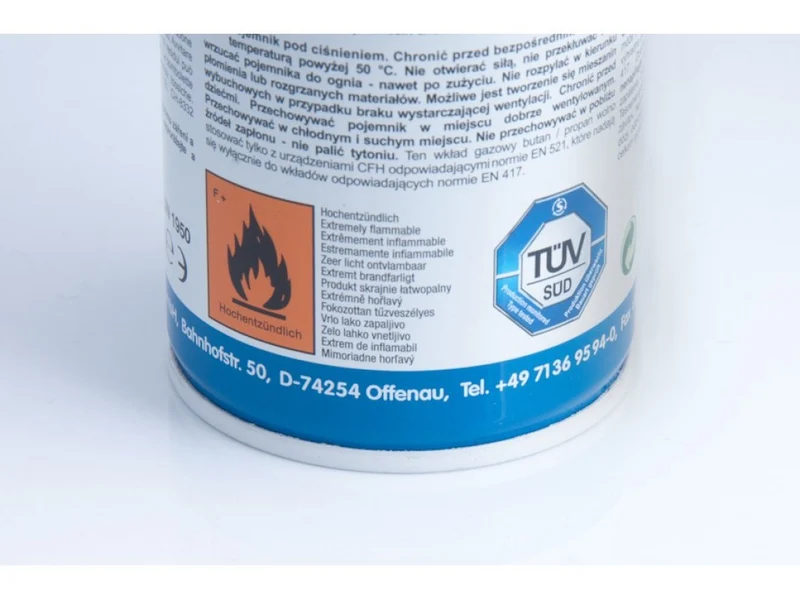 CFH Gasdose universell 330 g / 600 ml 70% Butan 30% Propan – Modell AT2000