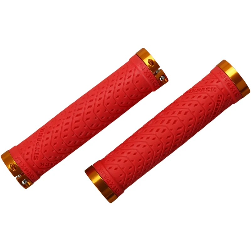 Sixpack Griffe K-Trix Mountainbike Paar Rot Gold Lock-On