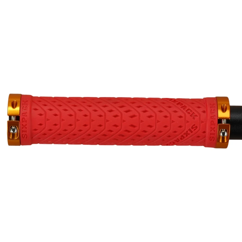 Sixpack Griffe K-Trix Mountainbike Paar Rot Gold Lock-On