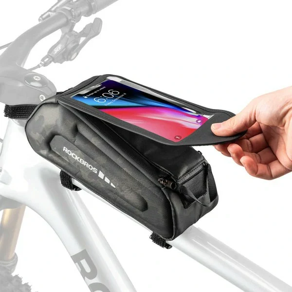 ROCKBROS Fahrradtasche Wasserdicht Handytasche Touchscreen für Smartphone 6,8 Zoll