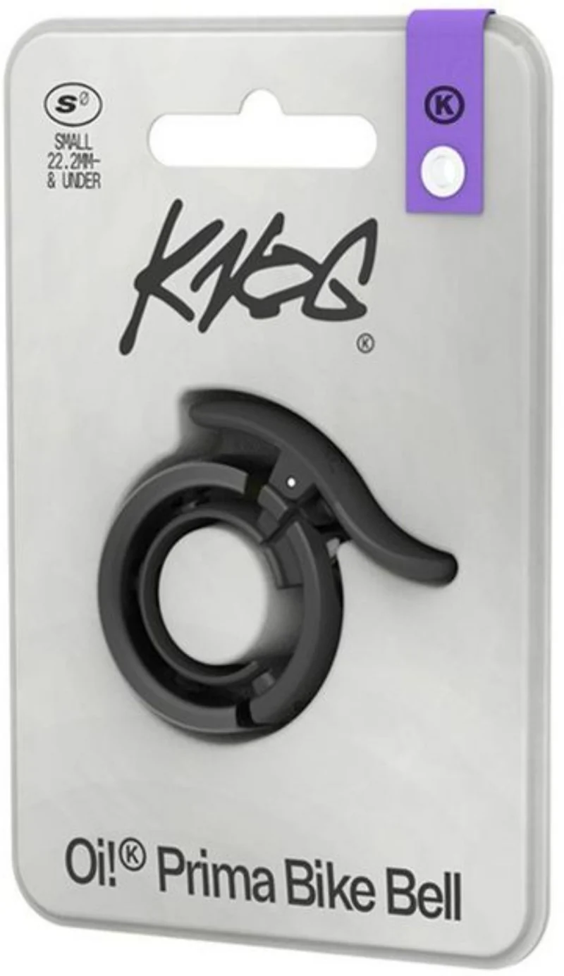 Knog Oi Prima Fahrradklingel anthracite/black