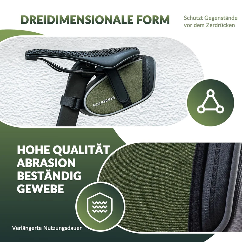ROCKBROS Satteltaschen Wasserabweisend Werkzeugtasche 2024 neuer Stil