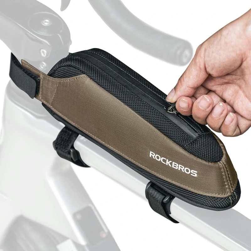 Fahrradtasche Reflektierende Oberrohrtasche Dunkelgrün 0.65L