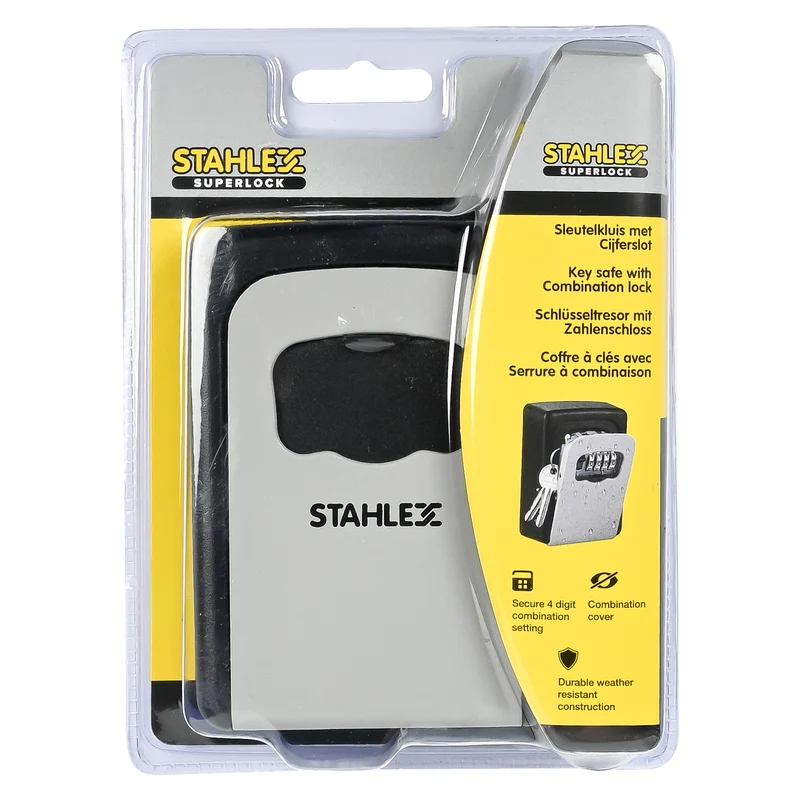 Schlüsseltresor + Zahlenschloss Metall Profi – Abmessungen 122 × 40 × 87 mm, 87 mm