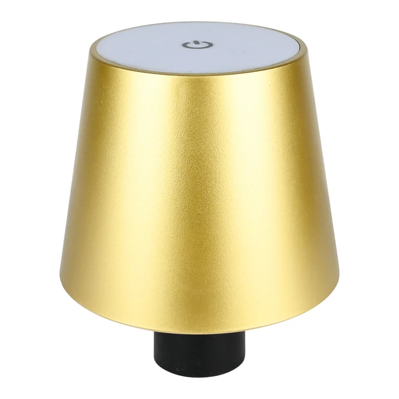 Flaschenlampe Gold – Lichtquelle LED 27 SMD warmweiß, Farbtemperatur 3000K, Helligkeit 85lm