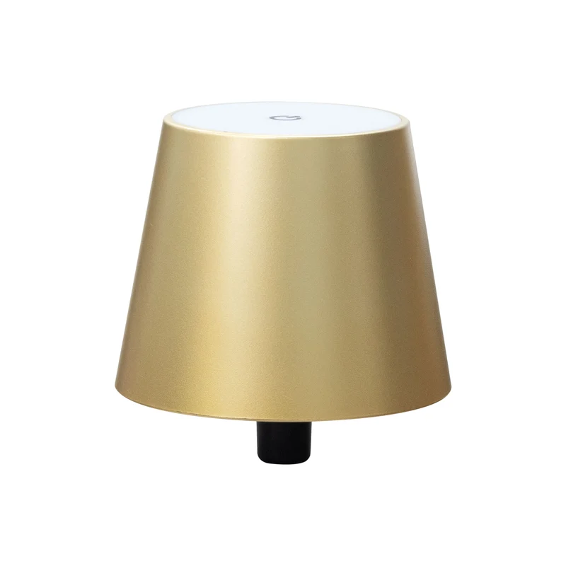 Flaschenlampe Gold – Lichtquelle LED 27 SMD warmweiß, Farbtemperatur 3000K, Helligkeit 85lm