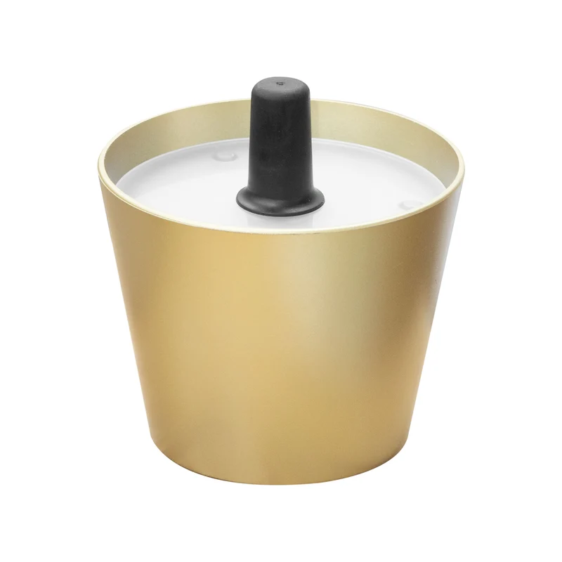 Flaschenlampe Gold – Lichtquelle LED 27 SMD warmweiß, Farbtemperatur 3000K, Helligkeit 85lm