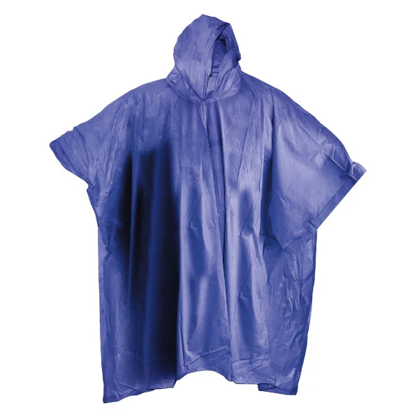 Poncho nachhaltig dunkelblau – Material PVC, leichtgewichtig