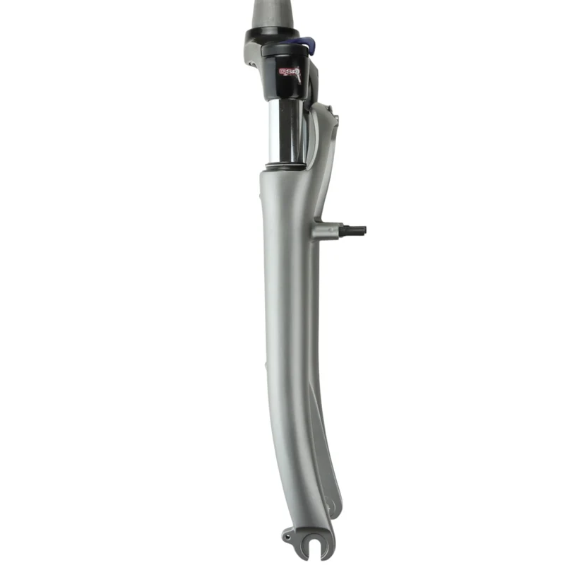 SR Suntour Federgabel Felgenbremsen Schnellspanner QR 28 Zoll Tapered 1 1/8-1.5 Zoll Schaft silber