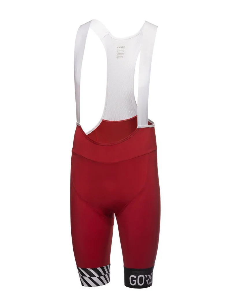 Gore Bike Wear Swiftride Optical Bib Shorts Mens utility red