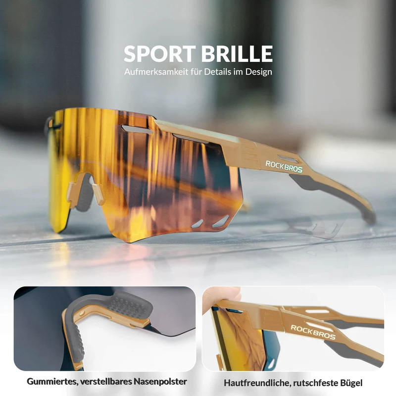 Ultraleichte und Selbsttönende Fahrradbrille (UV400)