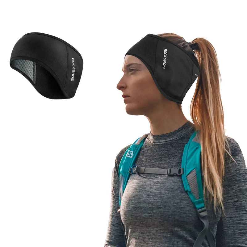 ROCKBROS Winter Thermo Radfahren Ohrwärmer Stirnbänder für Männer Frauen