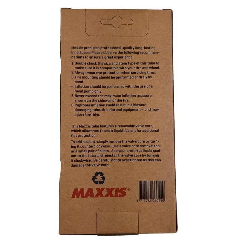 Maxxis Schlauch Fat/Plus MTB 27,5x2.5/3.0 Zoll Presta (französisches Ventil)